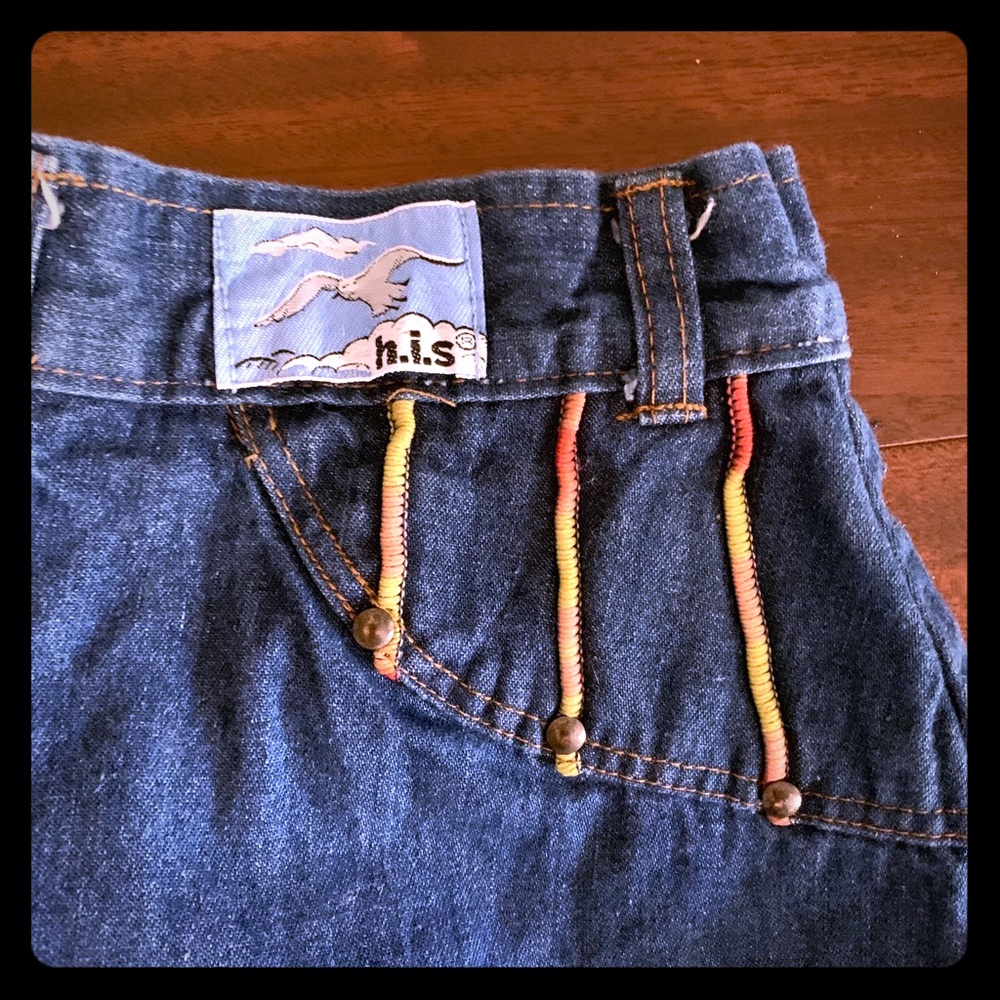 Relisted for client 5/2: amazing vintage denim wide leg gauchos